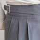 Sleek Classic Buckle Slacks