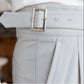 Sleek Classic Buckle Slacks