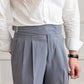 Sleek Classic Buckle Slacks