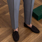 Sleek Classic Buckle Slacks