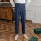 Sleek Classic Buckle Slacks