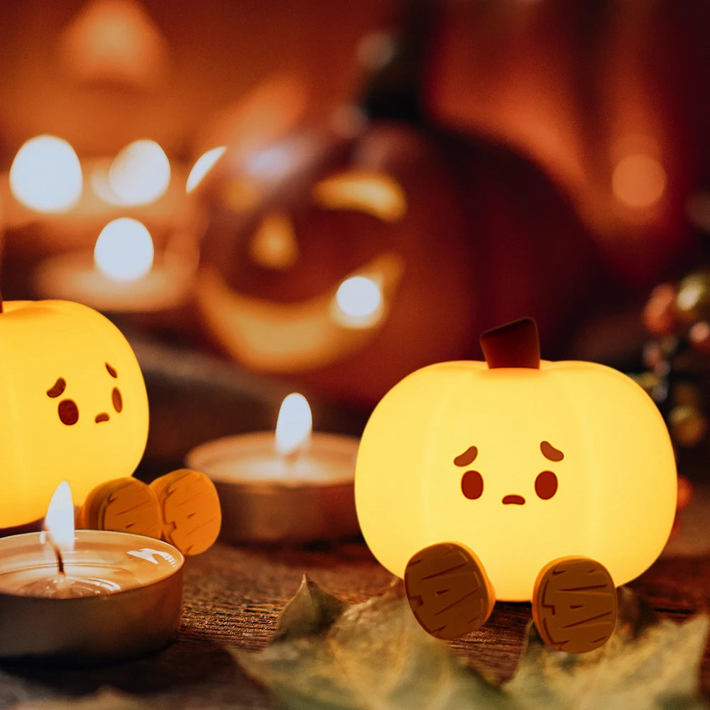 Luci notturne di tendenza a forma di zucca