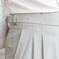 Sleek Classic Buckle Slacks